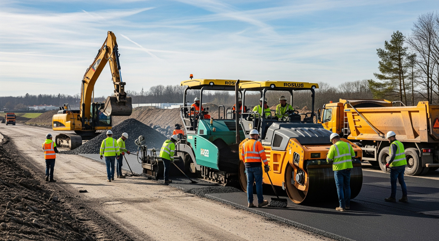 Road construction and paving